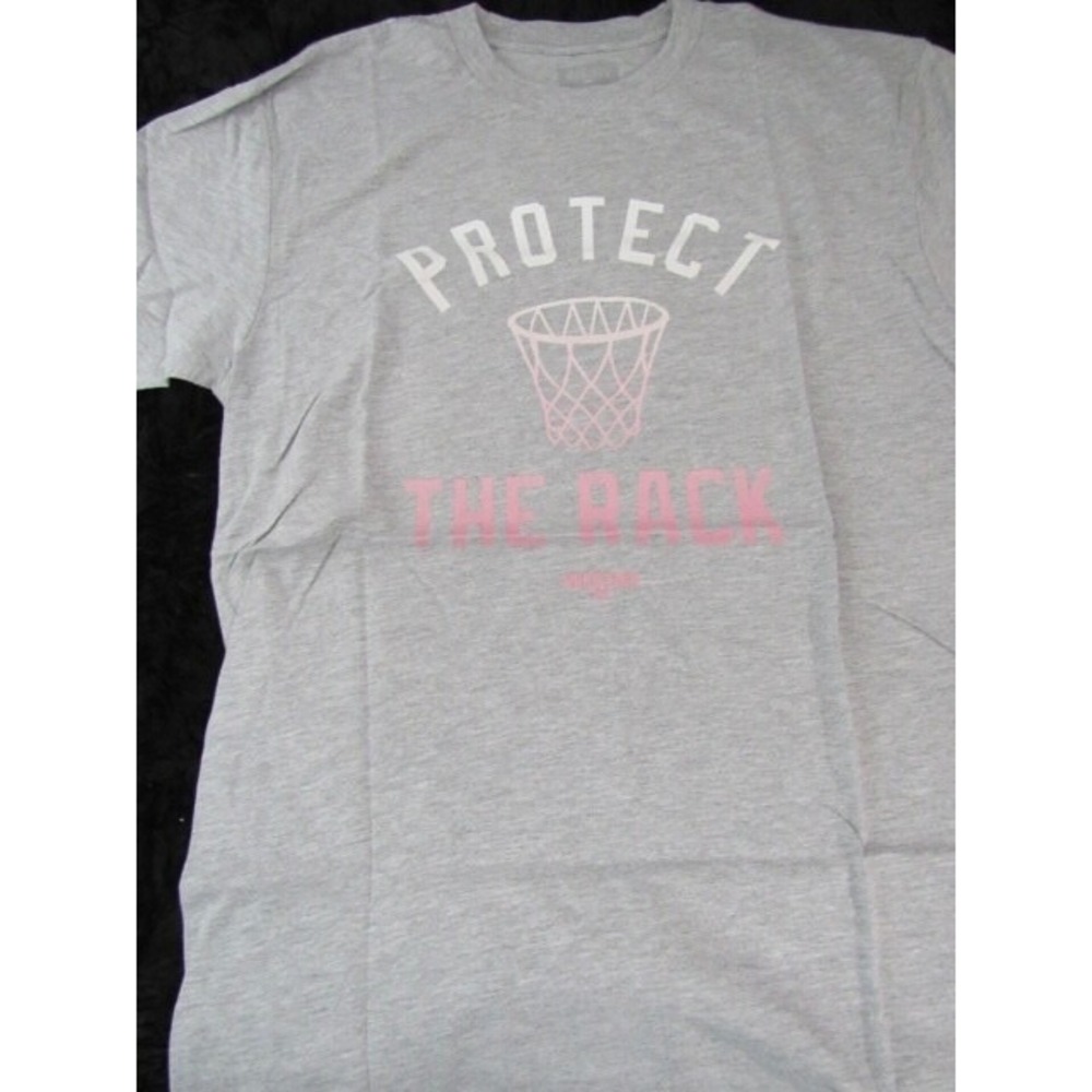Lebron James UNDRCRWN Protect the Rim Logo Grey tee‎ shirt Size S
